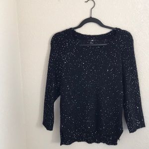 black sequins H&M sweater